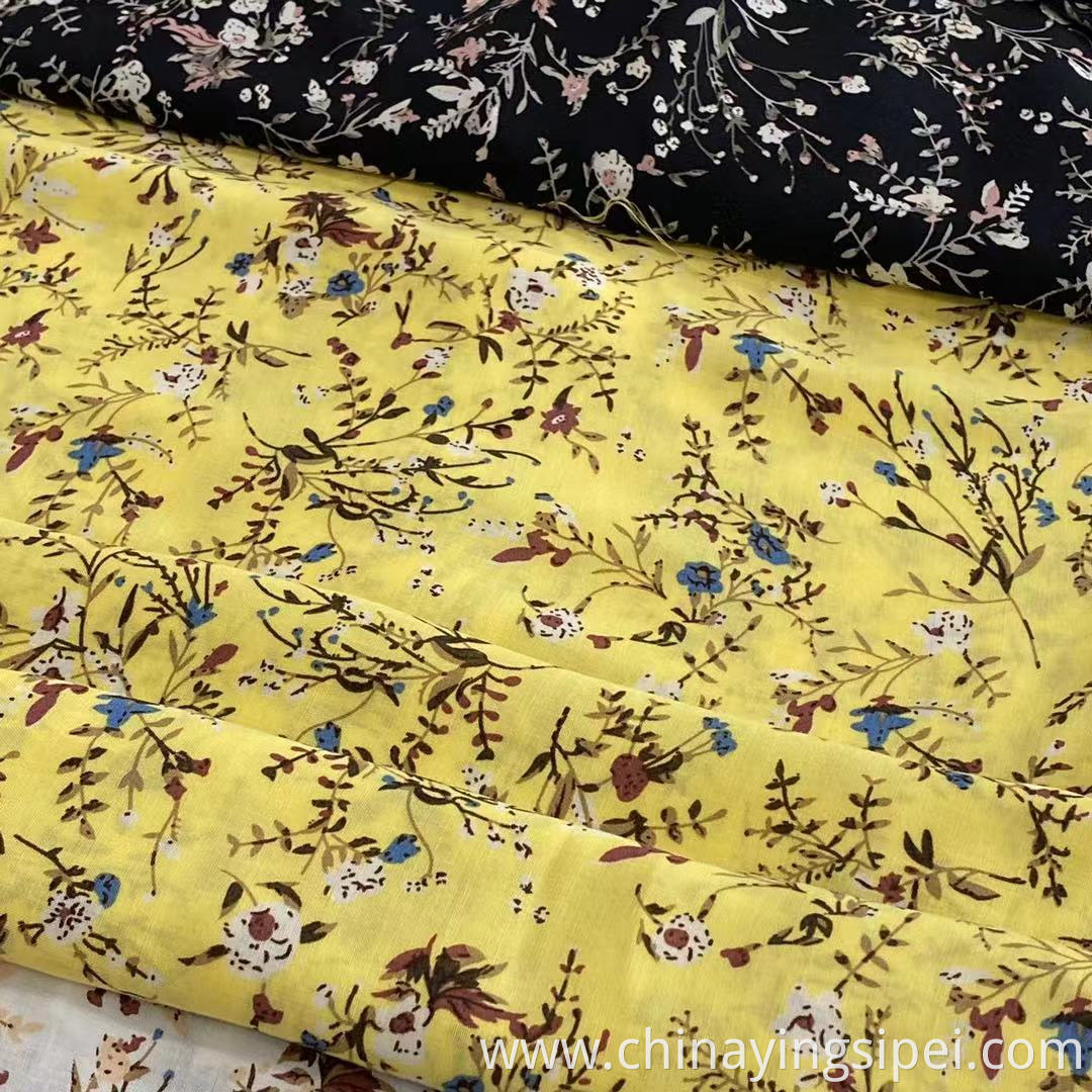 Rayon printed good price low 100% viscose fabric for women garmen